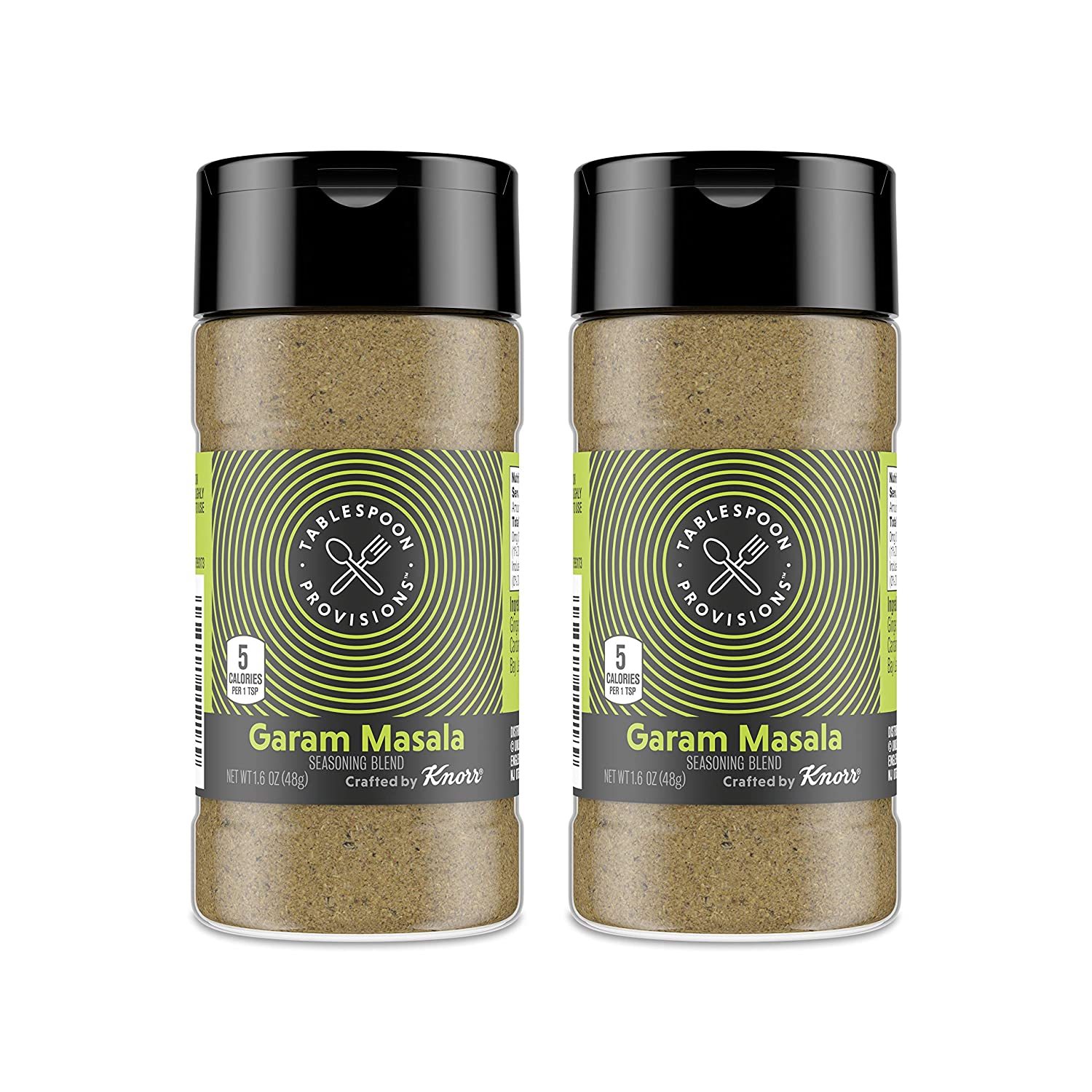 Tablespoon Provisions Garam Masala Seasoning, 3.2 oz (2 units, 1.6 oz each) - No Added Salt, No Artificial Preservatives, No Added MSG